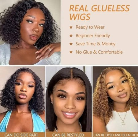 Brazilian Deep Wave Curly Bob Wig