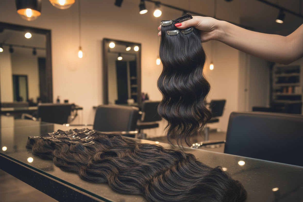 Luxury Human Hair Clip in Extension (10 pcs)