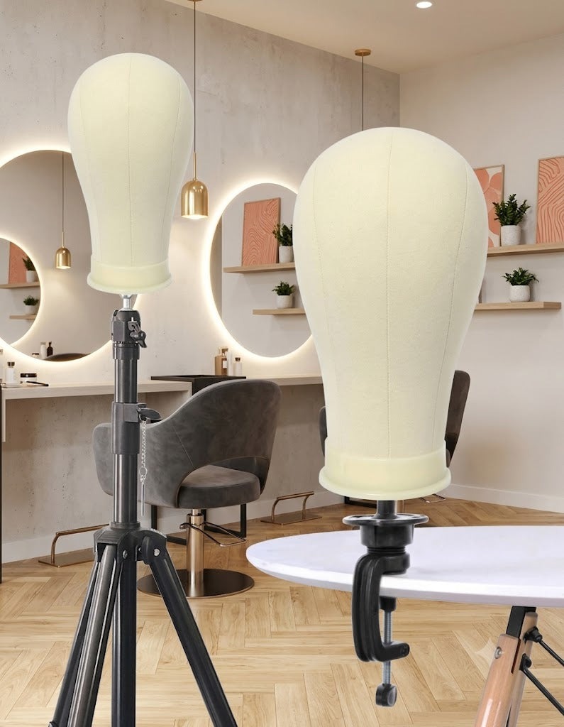 Canvas Mannequin Head With Mount Hole