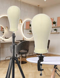 Canvas Mannequin Head With Mount Hole