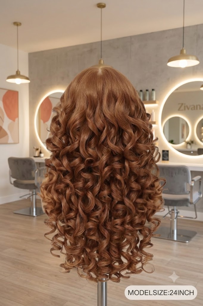 Glamour Redhead Curly Wig